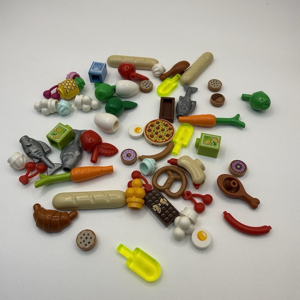 LEGO Piece Minifigs Friends Lego Food Accessories Lot of 50 pieces 005